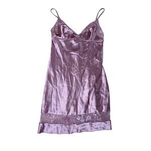 Victoria Secret Lilac Slip Lace Dress Size XS
